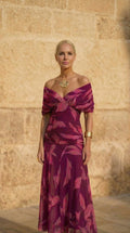 Alba™ | Vestido floral con escote cruzado para invitada