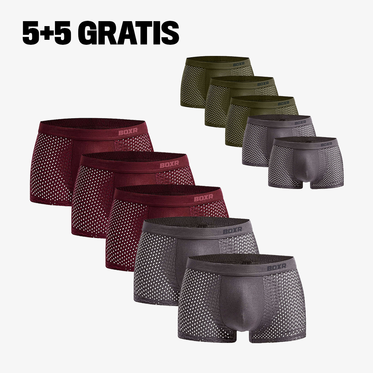 Nordic™ | Premium Bamboo Boxers - Pack 5+5 FREE
