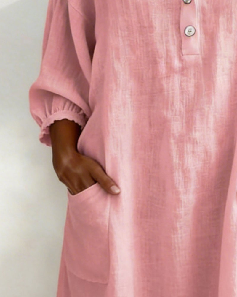 AURELIA™ | Vestido Escote Cuadrado & Mangas Abullonadas