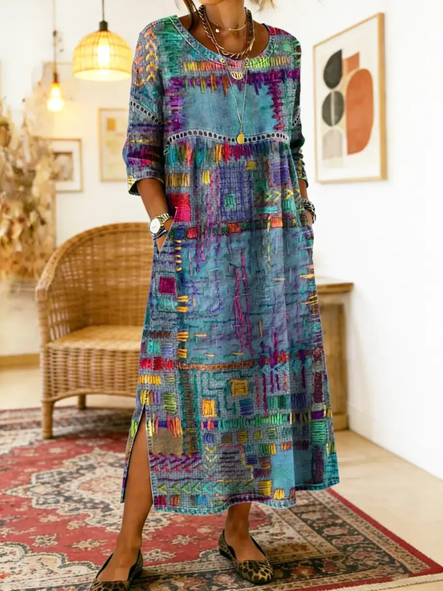 MANUELA™ | High-Fashion Denim Dress