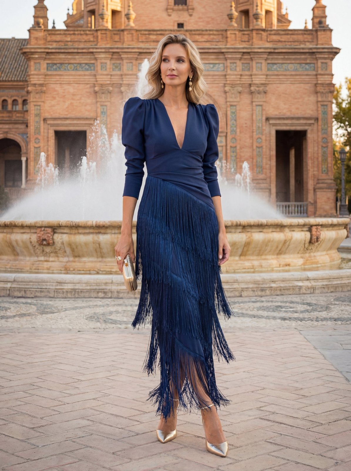 Amelia™ | Vestido Elegante de Flecos
