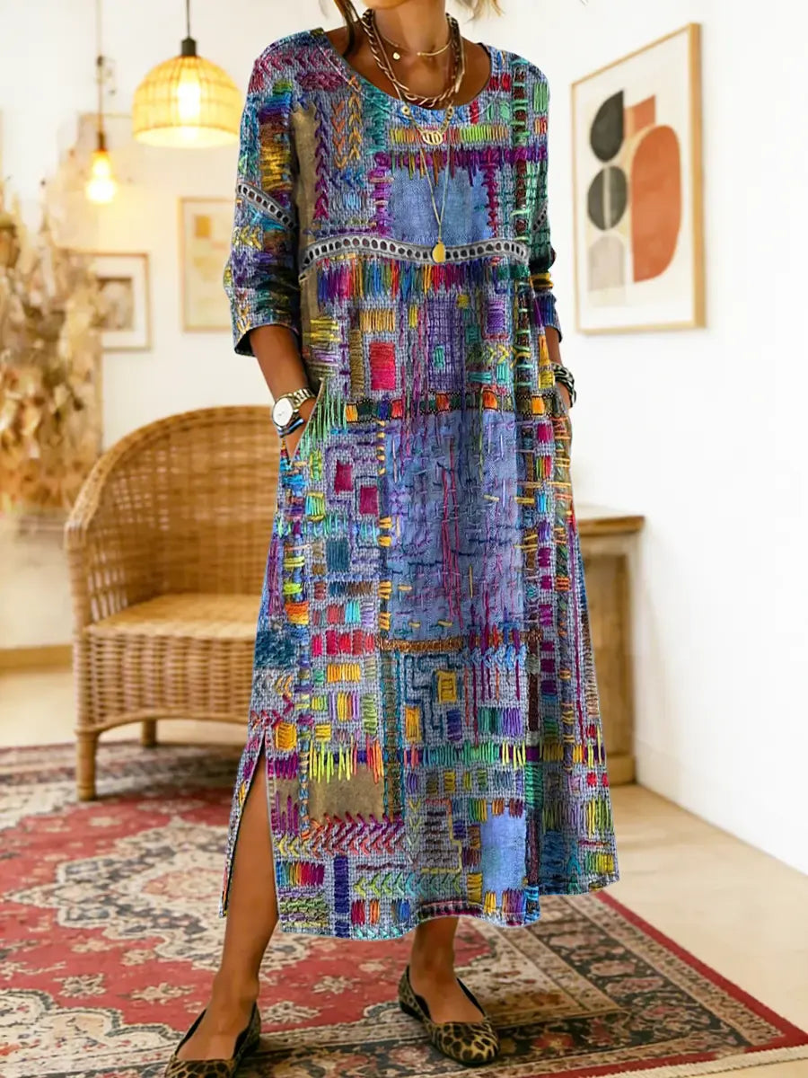 MANUELA™ | High-Fashion Denim Dress