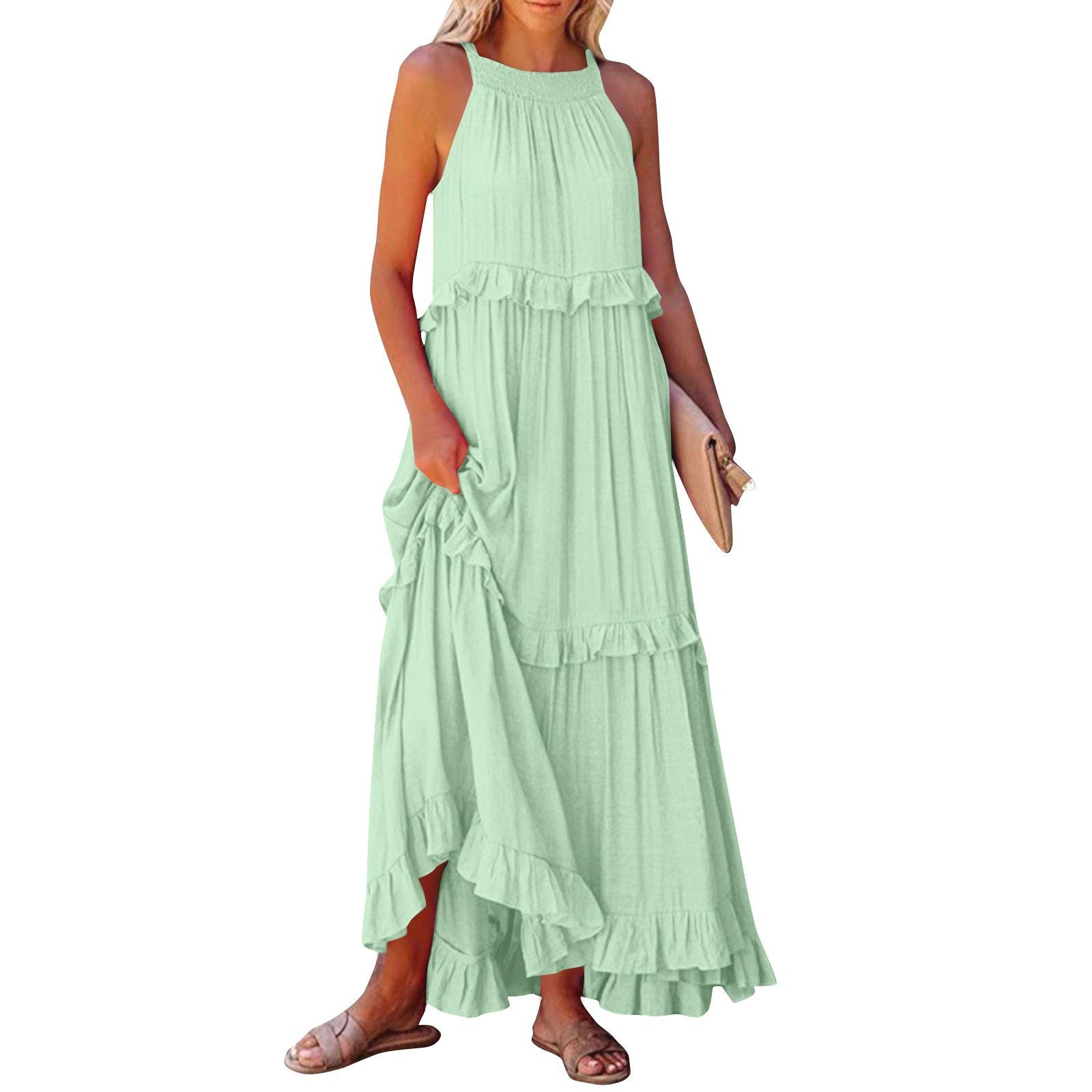 Fließendes Maxikleid für den Sommer