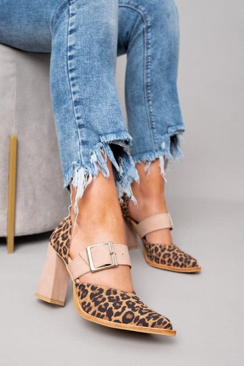 VALERIA™ | Tacones de Bloque con Estampado Leopardo de Elegancia Audaz