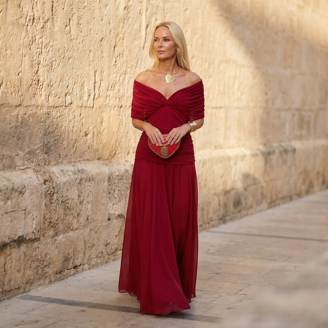 HARPER™ | Elegancia Atemporal en Rojo Rubí