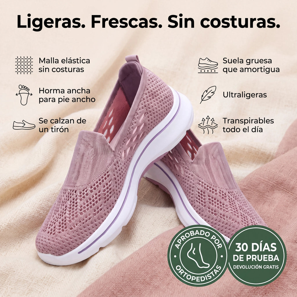 Vera™ | Zapatillas ortopédicas sin costuras para pie ancho