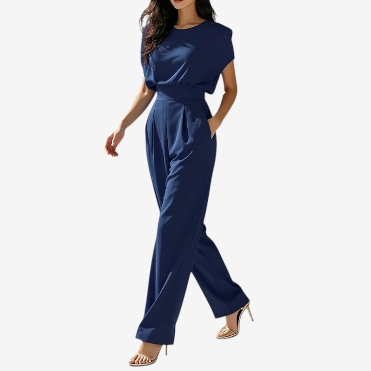 ARIA™ | Zeitloser Eleganz-Overall mit Gürtel