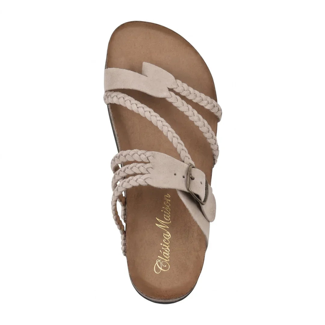 LORENA™ | Sandalias Ortopédicas de Cuero Trenzado