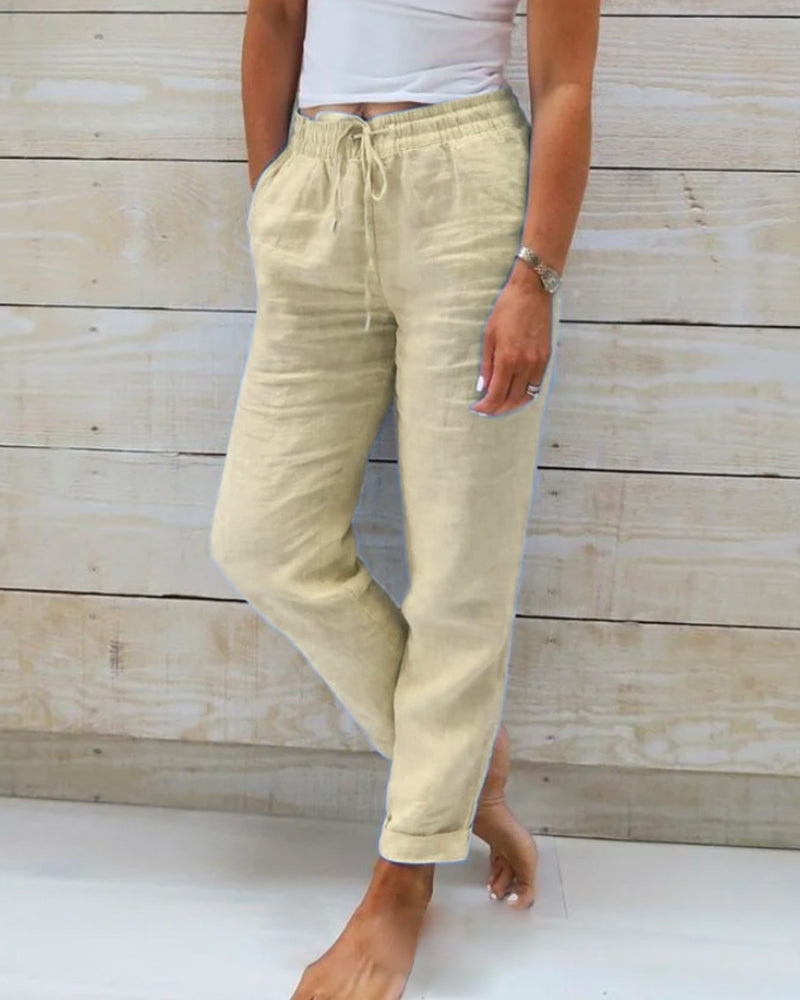 IRIS™ | Leichte Leinenhose im mediterranen Stil