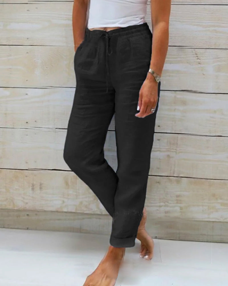 IRIS™ | Leichte Leinenhose im mediterranen Stil