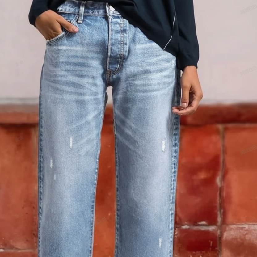 SELENA™ | Cropped-Jeans im Vintage-Look