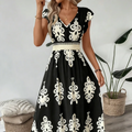 Candela – Barockes Maxikleid mit V-Ausschnitt