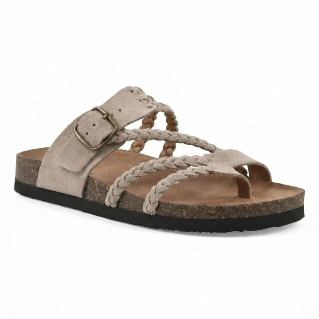 LORENA™ | Sandalias Ortopédicas de Cuero Trenzado